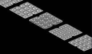 Multi-cell matrix LED Optics
